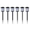 Nature Spring Set of 6 Nature Spring Outdoor Solar LED Lights, Garden Stakes with Torches for illuminating Pathways 358996KQC - alternate 1